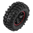 thumbnail image 3 of 8Pcs 1.9 Inch 96mm 1/10 Scale Tires with Wheel Rim for 1/10 SCX10 CC01 D90 CC01 RC Rock Crawler Parts, 3 of 7