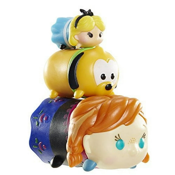 Disney Tsum Tsum Alice, Pluto, & Anna Mini Figures, 3 Pack