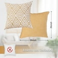 thumbnail image 2 of SUSIELADY Throw Pillow Covers Set of 4, 20"x20" Linen Decorative Square Couch Sofa Cushions, Accent Home Decor, Living Room, Bedroom, Chair, Yellow, 2 of 7