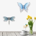 thumbnail image 3 of Cheers.US Crylic 3D Butterfly Dragonfly&nbsp; Wall Stickers Removable Butterfly Wall Decals Bling Lively Butterfly Wall Mural for DIY Party Office Home and Room Decoration&nbsp;, 3 of 7