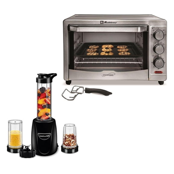 COMBO HORNO ELECTRICO 24L + NUTRI PROCESADOR PORTATIL