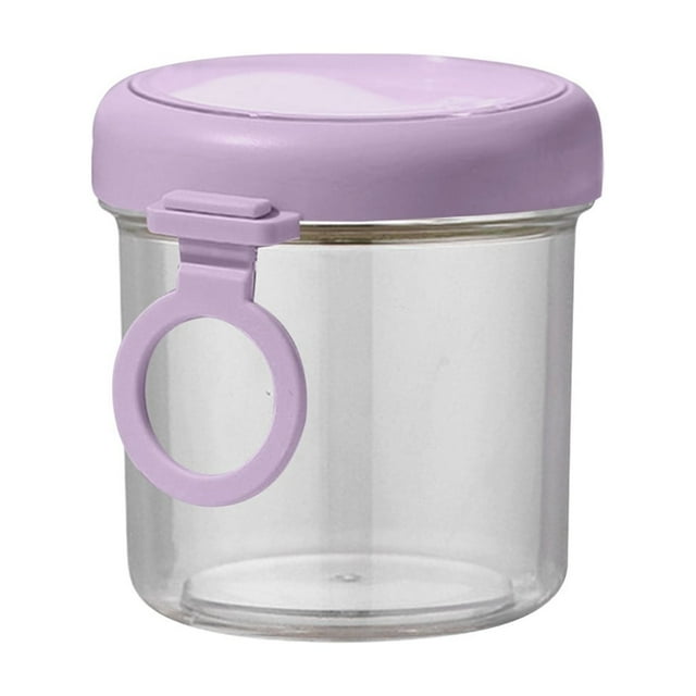 Kitchen Essentials Double Layer Breakfast Cup with Lid and Spoon Perfect for Outdoor Use By Students and The Salad Cup Has A Lid