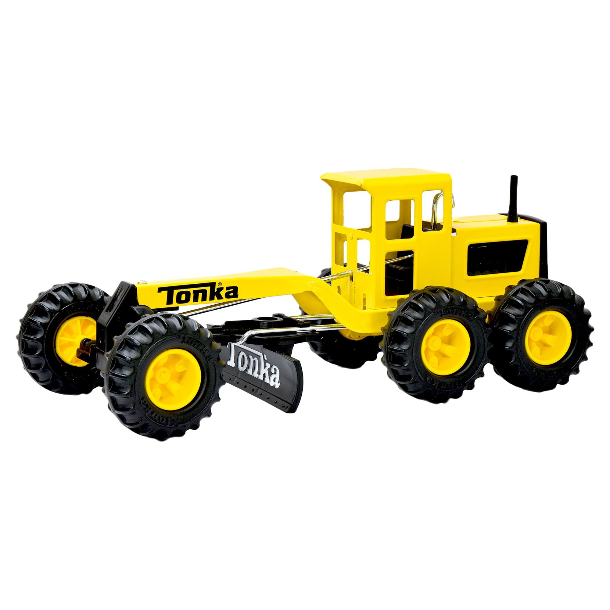 Tonka Steel Classics Road Grader, 17" Long, Moveable Blade & Lever Axle Steering, Toy Vehicle, Toy Truck, Realistic & Creative Construction Play, Great Gift, Kids Ages 3+ - image 3 of 6