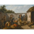 thumbnail image 2 of Martin Drölling 24x19 Black Ornate Framed Double Matted Museum Art Print Titled: The Fortune Teller, 2 of 5