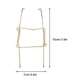 thumbnail image 4 of 4pcs Spring Wall Plate Hangers Metal Hanger with Golden Coating Decorative Dish Holder with Hooks 6 Inches, 4 of 6