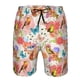 thumbnail image 3 of Balery Flowers And Birds Watercolor Traje de Baño Estilo Hawaiano para Hombre, Shorts de Secado Rápido con Bolsillos-Medium, 3 of 6