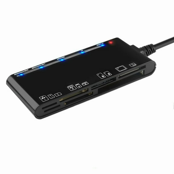 Laptop Accessories USB 3.0 Multi Functional Card Reader /XD/MS/SD/TF Card 7 in 1. USB Card Reader,1 * Card Reader,Black