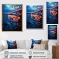 thumbnail image 4 of Designart "Sunrise View of Panoramic Bridge II" Architecture Framed Wall Art - Traditional Red Bridges Entryway Framed Wall Art, 4 of 6
