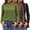 ArmyGreen-Coffee-Black, variant on 3 Pack Tshirts for Women Long Sleeve Mock Neck Women T-shirts Loose Fit Pullover Tops Casual Base Layer