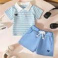 thumbnail image 2 of Soepste Toddler Clothes For Boys Boys Clothes 4T Toddler Baby Boys Clothes Set Short Sleeve T-Shirt And Shorts Summer 2 Pcs Outfit, 2 of 7