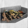 thumbnail image 6 of Animal Soft Flannel Fleece Throw Blanket, Wild Nature Beauty at Sunset Animals and Indigenous Tree, Cozy Plush for Indoor and Outdoor Use, 50" x 70", Charcoal Grey Multicolor, by Ambesonne, 6 of 6