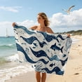 thumbnail image 3 of Lume Wear Large 2 in1 Hooded Beach Towel a 3D Wearable Microfibre Cover Up for Adults. Lightweight Quick Dry for Sun Loungers Travel Swimming Gym Yoga and Sports Summer, 3 of 8