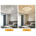 thumbnail image 6 of Modern Crystal Chandelier LED Crystal Ceiling Light Pendant Light for Bedroom, 6 of 24