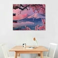 thumbnail image 2 of Nawypu Japanese Cherry Spring Pink Cherry Blossoms Poster Living Room Decorative Pictures Print Wall Art Bathroom Canvas Paintings for Bedroom Giclee Artwork Hallway Decorations for Home Painting Oil, 2 of 6