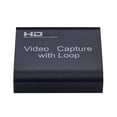 thumbnail image 1 of yeacher 4K USB Video Capture Device with Loop-Out for Gaming, Streaming, and Recording in Black, 1 of 4