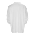 thumbnail image 3 of Men's Four Seasons Leisure Lapel Button Long Sleeve Top - Polyester-Cotton Blend, Work Appropriate, Easy Collocation with Outerwear, 3 of 6
