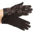 thumbnail image 2 of Sakkas Liya Classic Warm Driving Touch Screen Capable Stretch Gloves Fleece Lined - 17101-black - S/M, 2 of 4