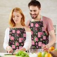 thumbnail image 3 of Pioneer Flower Floral Print Pattern Apron for Women and Men, Cotton Linen Waterproof with Pockets, Adjustable, 33x27 Inch for Kitchen, Gardening, BBQ, Salon, 3 of 6