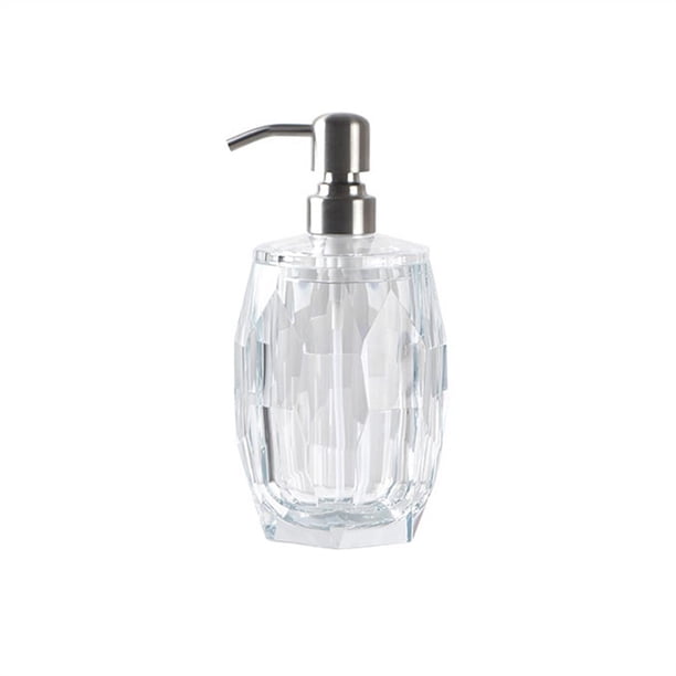 Dispensador de jabón de lujo Crystal Light, loción de alta gama, gel de baño, champú, dispensador, botella vacía, botella de empuje
