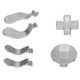 thumbnail image 4 of Almohadillas de dirección para controlador de juego con 4 paletas de gatillo, piezas para Xbox One para Elite Series 2, 4 of 15