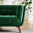 thumbnail image 5 of Pemberly Row Living Room Rectangular Tufted Back Velvet Sofa - Dark Green, 5 of 7