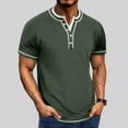 thumbnail image 2 of fatyb Summer Casual Shirts for Men Summer V Neck Tee Shirts Mens Lightweight Pullover Short Sleeve Tops, 2 of 6