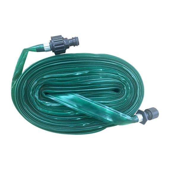YWMJZEU Flat Sprinkler Hose Made of PVC, Soaker Hose, Versatile, Easy to Install, Easy to Install Water Drip Hose, Water-saving for Watering 15m