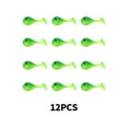 thumbnail image 4 of Langgg 12pcs Appât Attrayant Portable Réutilisable Pêche à la Traîne Appâts Appâts Simulation en Forme Utile Pêche Leurre Calmar Poisson Rose Vert Clair, 4 of 6