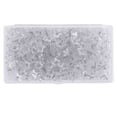 thumbnail image 1 of 200 chinchetas decorativas de plástico transparente con forma de estrella, con caja de corcho de plástico y punta de acero., 1 of 5