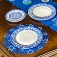 thumbnail image 6 of STP GOODS Hanukkah Porcelain Dinner Plate Set of 4 Pcs 10.5" (26.5 cm) Round Bone China Serving Plates, Dinnerware, Blue and White, 6 of 8