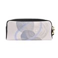 thumbnail image 3 of Leather Portable Travel Small Makeup Bag, Multifunctional Storage Bag, Bohemian Simple Round Pencil Case, 3 of 4