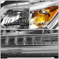 thumbnail image 3 of DNA Motoring HL-OH-HA13-CH-AM For 2013 to 2015 Honda Accord 4-Door Sedan Pair Projector Headlight Chrome Housing Amber Corner Headlamp, 3 of 4