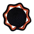 thumbnail image 2 of Rope Trivet Octagon heat resistant pad Heat Resistant Pot Holder Macrame Table Mat for Kitchen Dining Christmas Halloween Decor Set of 2 Cotton Placemat for Serving Dishes, Black, Pot Holder Mat, 2 of 6