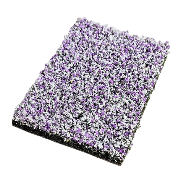 Escenario de racimos de flores en miniatura para bricolaje, grupos de vegetación propia para modelismo ferroviario Lavanda