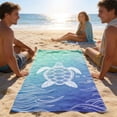 thumbnail image 6 of Large Double Sided Velour Beach Towel, Thick Microfiber Bath Towel, Sand Free Quick Dry Towel for Swimming Pool Travel Camping, 59.1x27.6in, 6 of 6