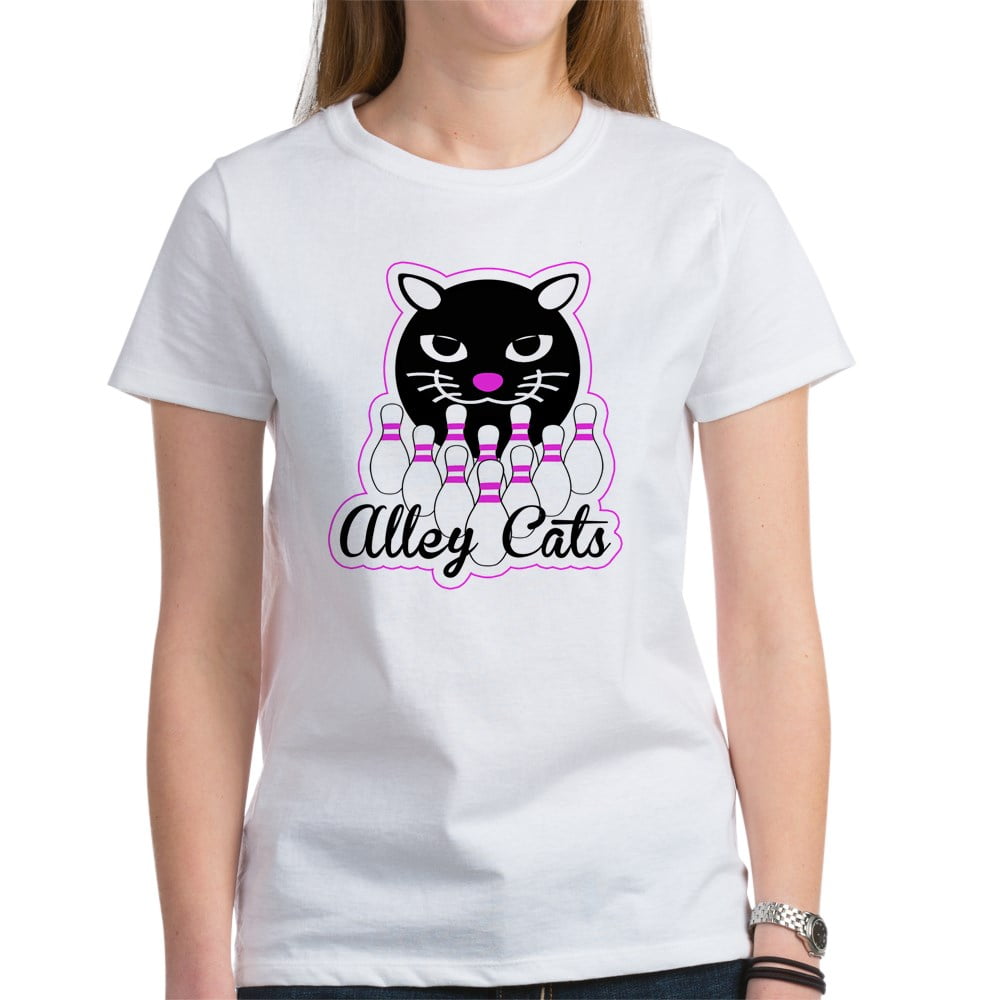 CafePress - Alley Cat Bowling T Shirt - Women's Classic T-Shirt -  Walmart.com