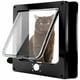 thumbnail image 1 of Puerta magnética para mascotas de 4 vías, fácil instalación, para todo tipo de mascotas, corrediza manual para pared, madera o PVC (negra, mediana), 1 of 5
