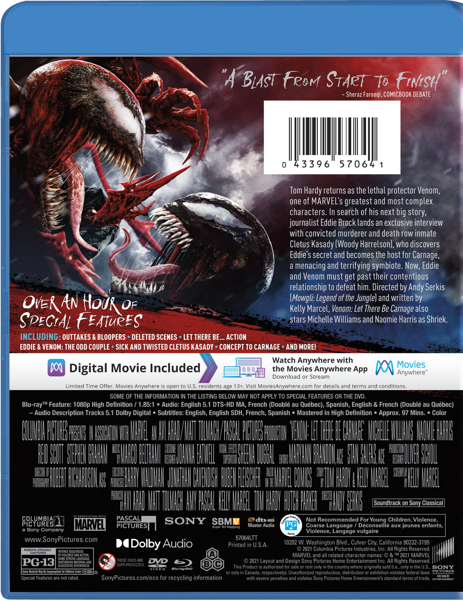 Venom [Includes Digital Copy] [Blu-ray/DVD] [2018] - Best Buy