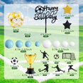 thumbnail image 2 of Drwate Adornos Para Tartas De Fútbol, ??Trofeo De Balón De Fútbol, ??Decoraciones Para Pasteles Para Fiestas De Cumpleaños De Fútbol, ??Suministros Para Fiestas Deportivas De Fútbol (Azul), 2 of 5