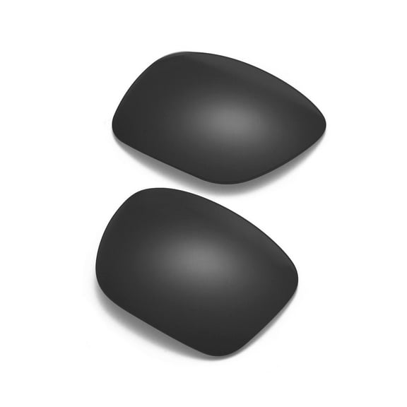 Walleva Black Mr. Shield Polarized Replacement Lenses for Oakley Holbrook Sunglasses