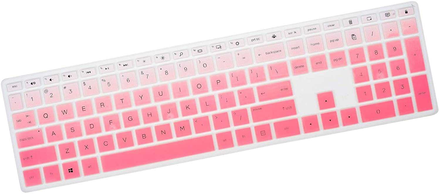 Pavilion 24 23.8 Gradual Pink Keyboard Cover for HP Pavilion 27 All in One PC 27-d0072 27-d0080 Xa0014 Xa0055Ng/Xa0050/0370Nd HP Wireless Keyboard Combo 800 Accessories 