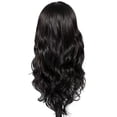 thumbnail image 4 of Pisexur Belleza Maquillaje Peluca larga ondulada de 25 pulgadas para mujer con flequillo, fibra química, cabello largo y rizado, cubrecabezaspara mujeres y hombres, 4 of 5