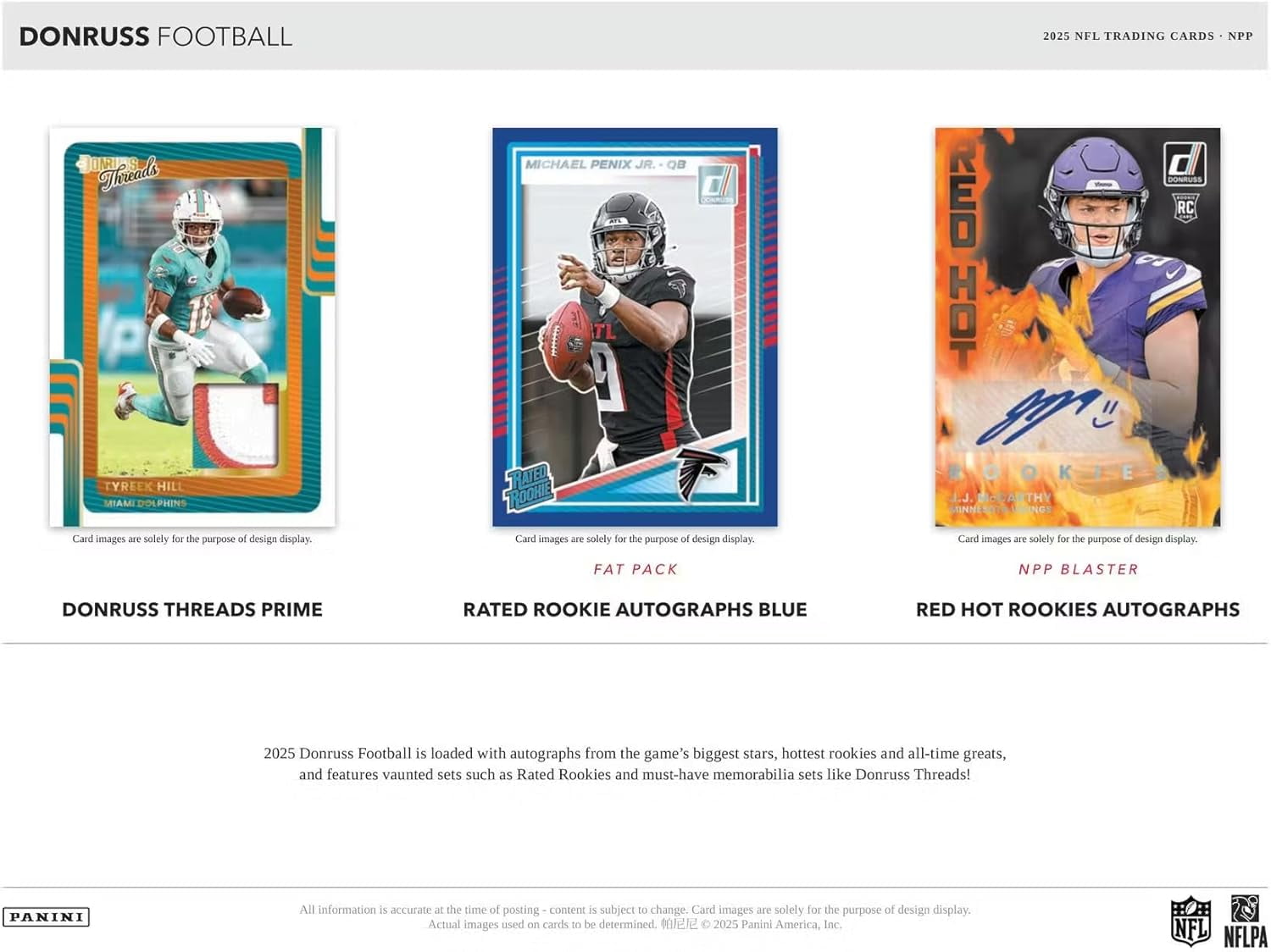 2025 Panini Donruss Football Mega Box (Blue Scope Parallels)