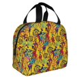 thumbnail image 2 of Fotbe Dancing African Women Bolsa Térmica con Estampado y Forro de Aluminio Grueso Bolsa de Almuerzo con Bolsillo Frontal para Hombres y Mujeres, Ideal para Trabajo, Escuela, 2 of 8