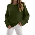 thumbnail image 2 of YDFCWXW Women's Oversized Sweaters Fuzzy Chunky Warm Pullover Sweater Fall Outfits Fashion Clothes (AG, M), 2 of 7