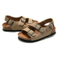 thumbnail image 3 of Kids Sandals Boys Girls Cork Sandal Comfort Double Buckle Slip On Slippers, 3 of 12
