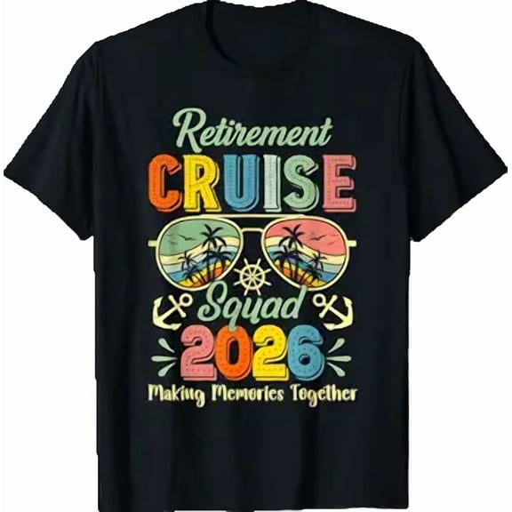 Vintage Retirement Cruise Squad 2026 Cruise Retiree Vacation T-Shirt