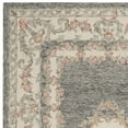 thumbnail image 2 of SAFAVIEH Micro-Loop Jesper Floral Bordered Wool Area Rug, Grey/Ivory, 4' x 6', 2 of 4