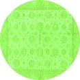 thumbnail image 1 of Ahgly Company Indoor Round Oriental Green Traditional Area Rugs, 6' Round, 1 of 4