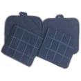 thumbnail image 3 of 8 Piece Kitchen Towel Set with Dish Cloths, Pot Holders, and Oven Mitt Bundle (Blue), 3 of 5